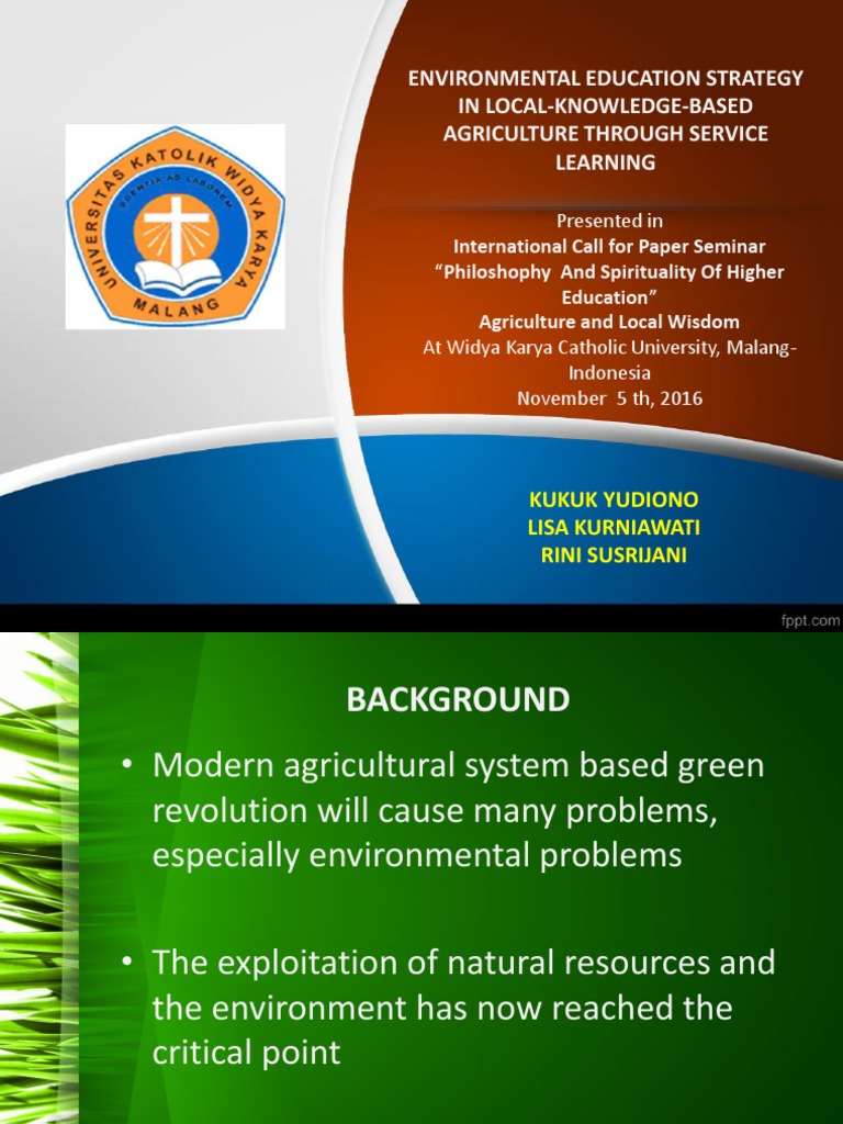 Local Knowledge in Sustainable Agriculture | PDF | Organic Farming ...