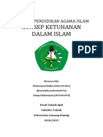 Makalah Konsep Ketuhanan Dalam Islam