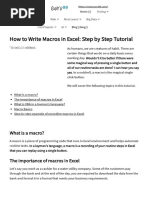 How to Write Macros in Excel_ Step by Step Tutorial