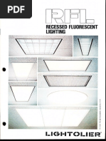 Lightolier RFL Recessed Fluorescent Lighting Catalog 1981