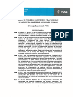 PUCE SG Codigo de Etica de La Investigacion y El Aprendizaje 2018 02 PDF