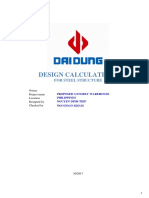 Design Calculations: For Steel Structure