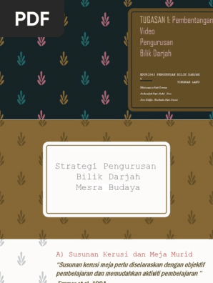 Strategi Pengurusan Bilik Darjah  PDF