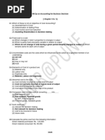 Mcqs On Accounting For Business Decision (Chapter 3 To 5) : (A) Can Not (B) Can (C) May or May Not (D) Must