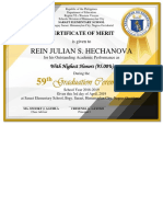 Certificate of Merit