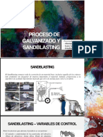 Proceso de Galvanizado y Sandblasting