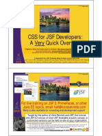 Css For JSF Developers: A Very Quick Overview: For Live Training On JSF 2, Primefaces, or Other