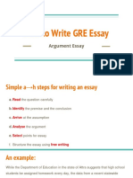 How To Write GRE Essay