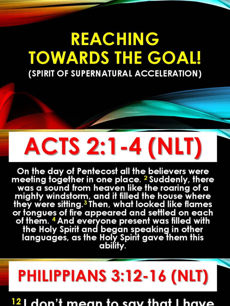 Reaching Towards A Goal | PDF | Epistle To The Philippians | Glossolalia