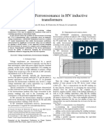 Mitigating Ferroresonance in HV Inductive Transformers: Abstract - Ferroresonant