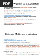 History of Wireless Communication