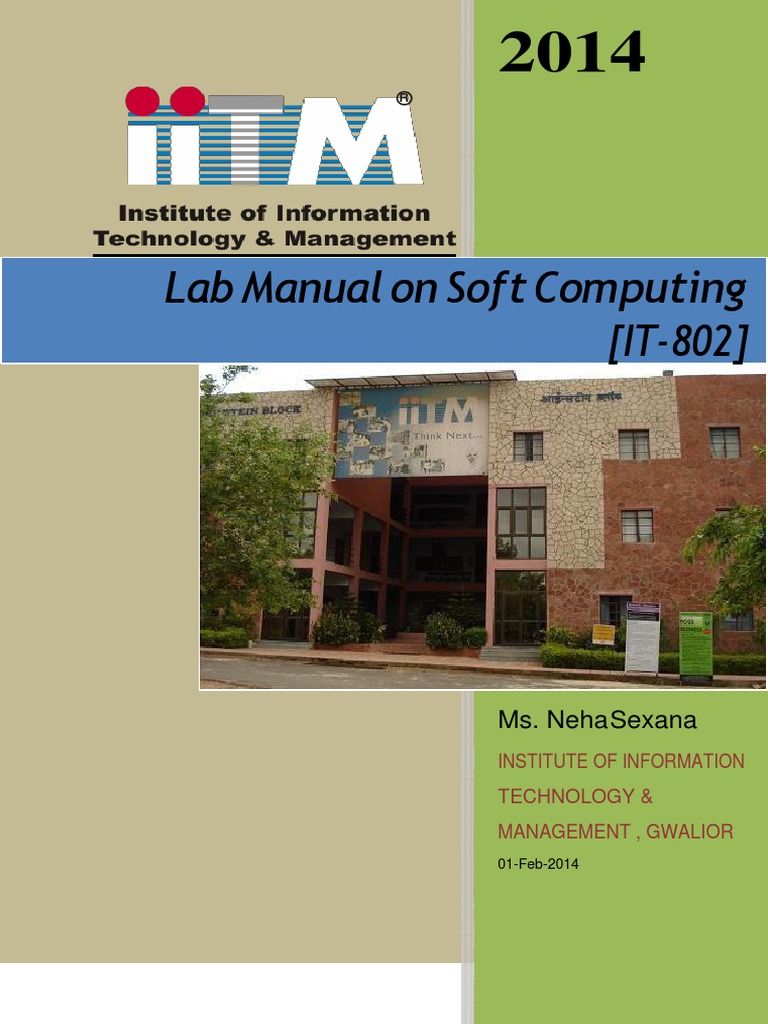 Lab Manual On Soft Computing (IT-802) : Ms. Neha Sexana | PDF | Genetic ...