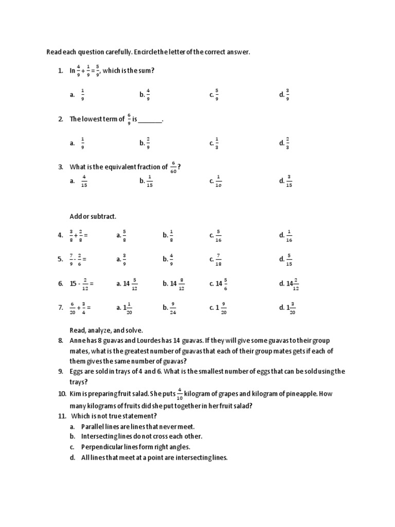 Math Practice Questions and Answers | PDF | Angle | Elementary Geometry