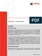 AGN 087 - Power Factor: Application Guidance Notes: Technical Information From Cummins Generator Technologies