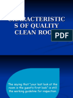 Characteristics of Quality Clean Room