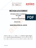 Method Statement for Insulation & Cladding of TES Tanks