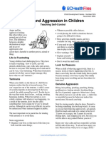 BC Health Files - Anger and Aggression in Children - Teaching Self-Control PDF