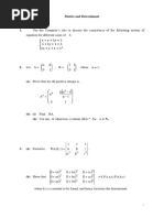 Matrices and Determinants 1