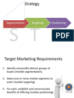 Marketing Strategy: Segmentation Targeting Positioning