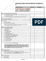 2018CGFD Checklist of Requirements Product Highlight
