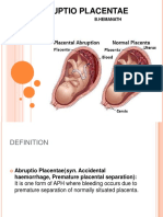 Abruptio Placentae: B.Hemanath