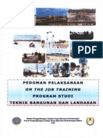 Pedoman OJT Program Studi Teknik Bangunan Dan Landasan PDF