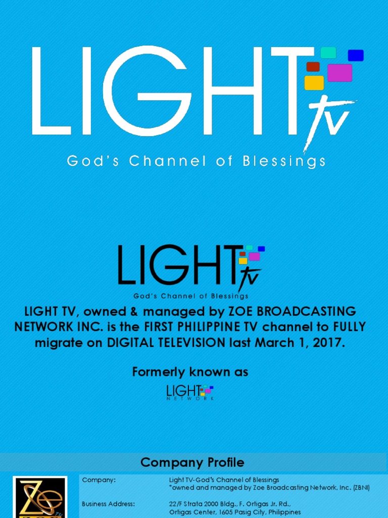 Light TV: God's Channel of Blessings | PDF | Broadcasting ...