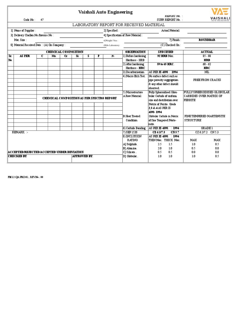 Raw Material Report PDF Heat Treating Metallurgy