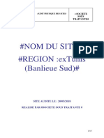 Rapport D'audit D'un Site