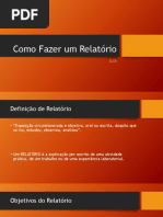 Como Fazer Um Relatório