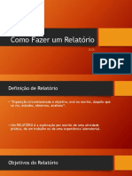 Como Fazer Um Relatório