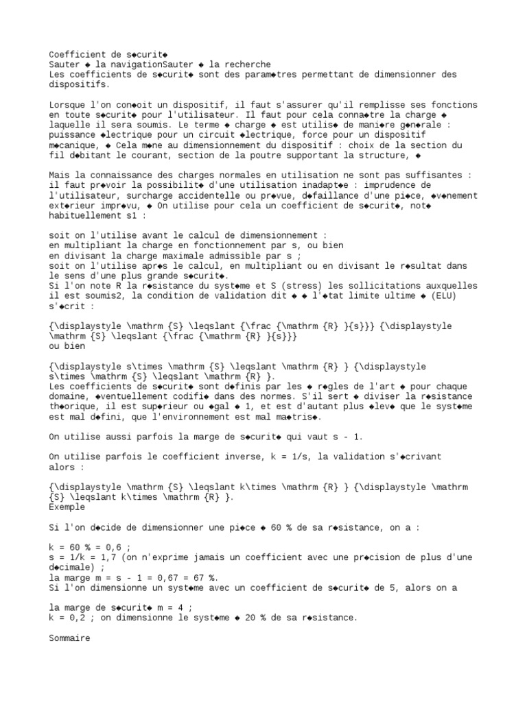 Coefficient de sécurité en conception PDF Science Science et — free download