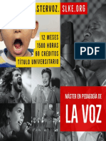 Máster en Pedagogía de la Voz