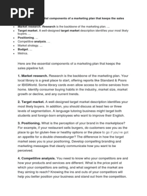 Marketing Plan