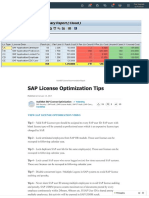 SAP License Optimization Tips
