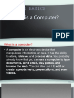 1-Computer Basics What Is A Computer