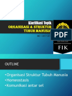 Klarifikasi Organisasi Struktur Tubuh Manusia Homeostasis PDF