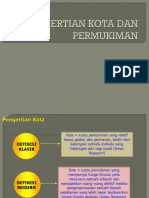 1 - Pengertian Kota Dan Pemukiman