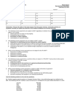 Short Quiz 6 Set A With Answer