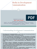 Role of Media in Development Communication - Notes PDF