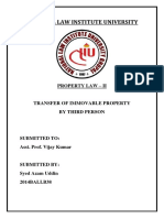 NLIU Property Law Transfer
