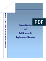 Pakistan Labor Laws and Social Accountability