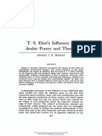 T. S. Eliots Influence On Arabic Poetry and Theatre 1