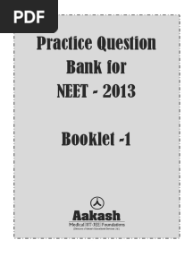 Akash Neet Question Bank PDF