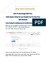 How To Get Google RDP For Free PDF