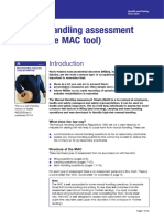 Manual Handling Assessment Charts (The MAC Tool) : What Does The Law Say?