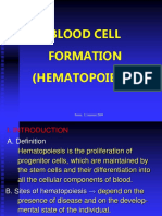 Blood Cell Formation (Hematopoiesis) : Senin, 12 Januari 2004