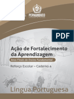 Reforço Escolar - Caderno 4 de Língua Portuguesa para Anos Finais do Ensino Fundamental