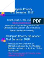 Philippine Poverty Situationer First Semester 2018