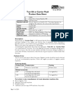 Test Oil or Carrier Fluid Product Data Sheet: Description